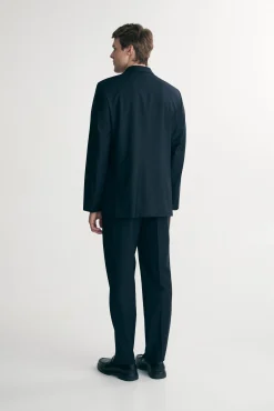 Basic Fitted double breast bi-stretch blazer