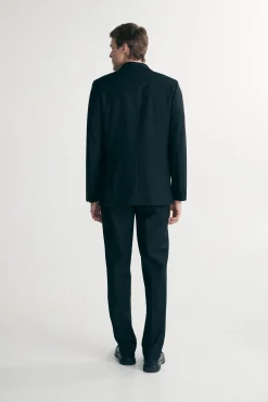 Basic Fitted double breast bi-stretch blazer