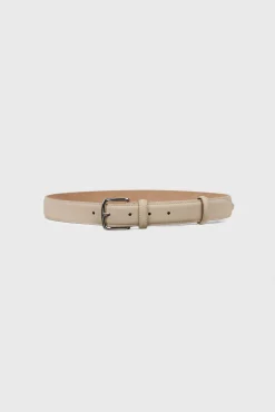 Belt with silver buckle