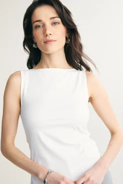 Boat neck top