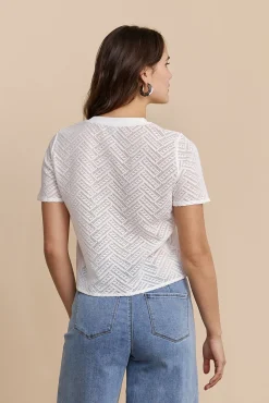 Boxy short sleeve top