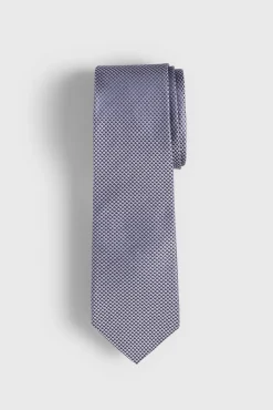 Chekered jacquard tie