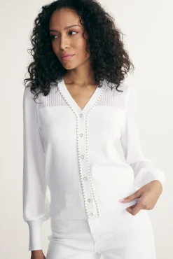 Combo sleeve cardigan