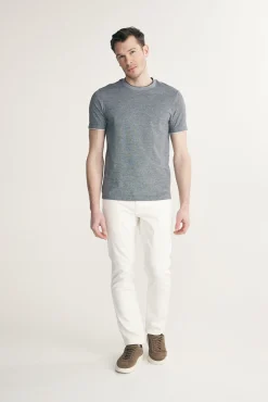 Contrast details pique t-shirt