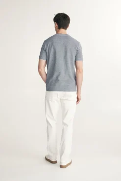 Contrast details pique t-shirt