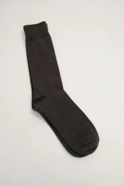 Cotton broad rib socks