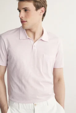 Cotton johnny collar polo