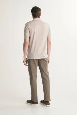 Cotton johnny collar polo
