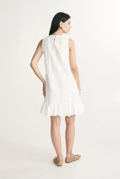 Crochet detail dress