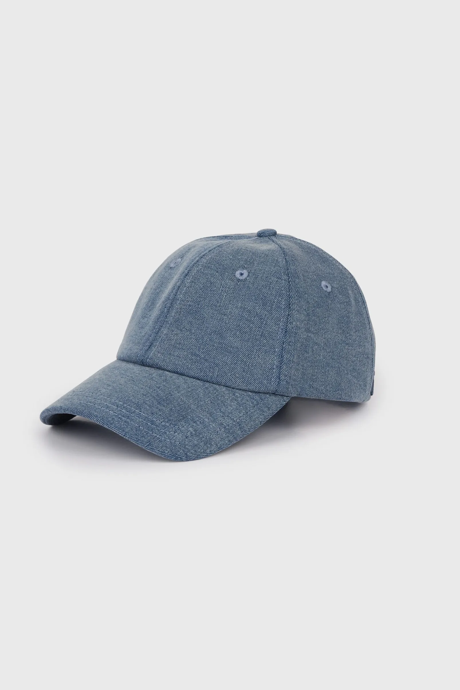 Denim baseball cap