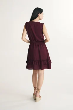 Dress with frills