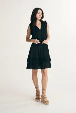 Dress with frills