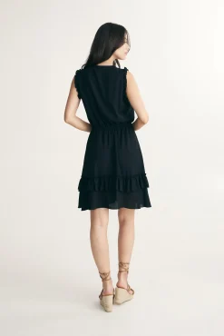 Dress with frills