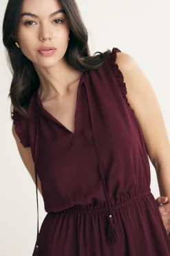 Dress with frills