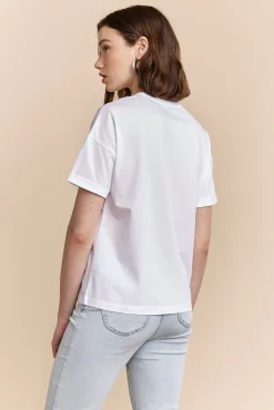 Embroidered floral t-shirt