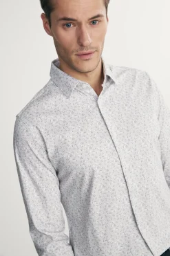 Extra-fitted floral shirt