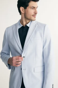 Fitted knit blazer