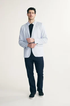 Fitted knit blazer