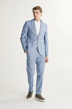 Fitted linen jacket