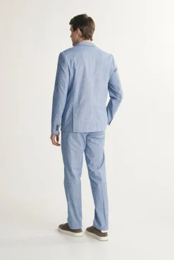 Fitted linen jacket
