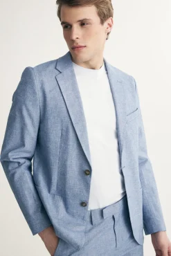 Fitted linen jacket
