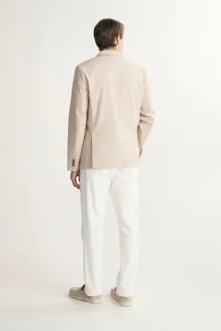 Fitted linen jacket