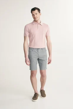 Five pockets printed slim fit bermuda