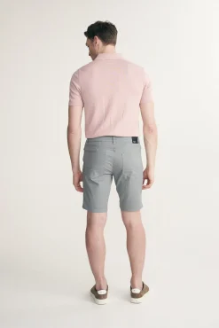 Five pockets printed slim fit bermuda