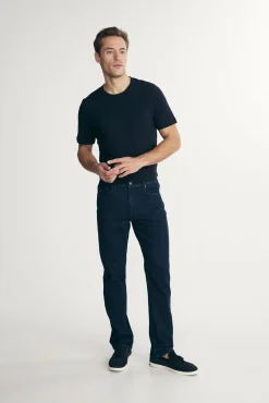 Five pockets straight jeans
