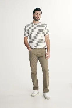 Five pockets straight jeans