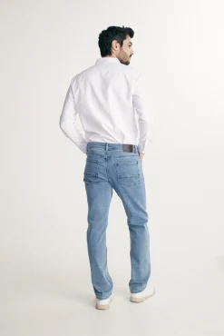 Five pockets straight jeans