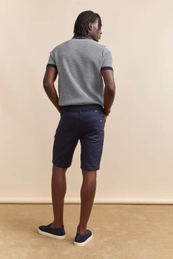 Five pockets textured bermuda