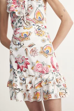 Floral printed skirt