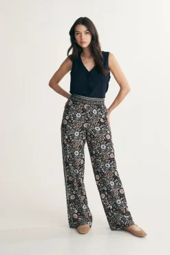 Floral print fluid pant