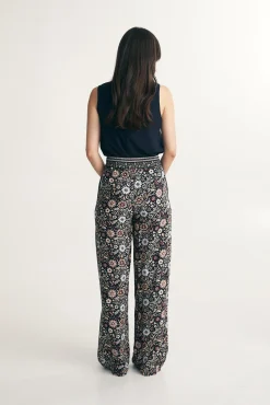 Floral print fluid pant