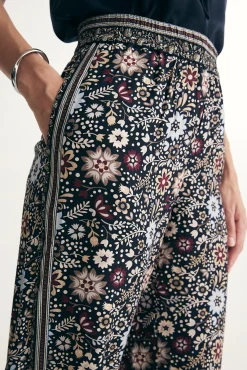 Floral print fluid pant