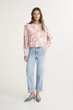 Floral print sweatshirt