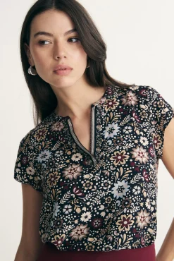 Floral print top
