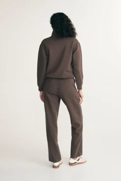 Half zip ponte top