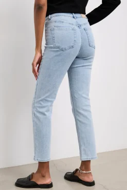 High waist crop jean