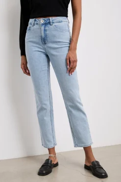 High waist crop jean