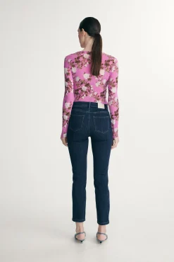 High waist crop jeans