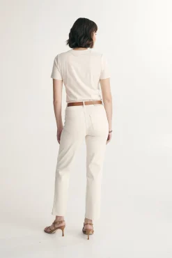 High waist cropped jean