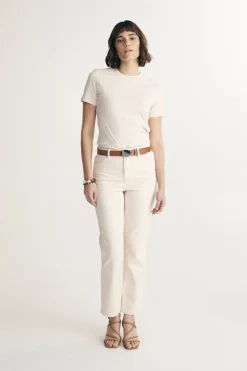 High waist cropped jean
