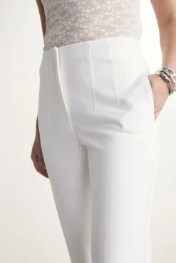 High waist pant with darts
