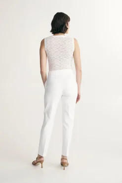 High waist pant with darts