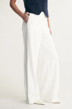 High waist pant with ribbon
