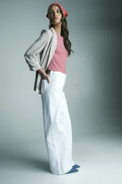 High waist straight jean