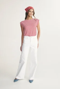 High waist straight jean