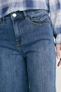 High waist straight jeans
